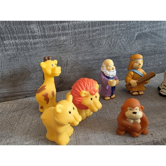 Noah's Ark Tales of Glory Vinyl Toy Replacement Lot Of 9 Animals Figures 257b - Picture 7 of 9